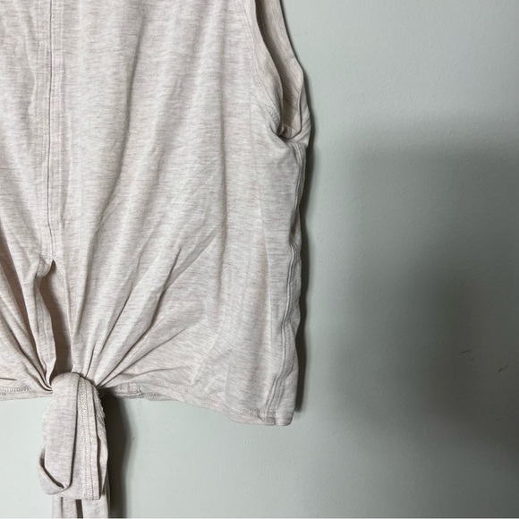 Lululemon Time to Restore Tie Tank Top Shirt Neutral Tan Color Size 8 468 - Picture 3 of 8